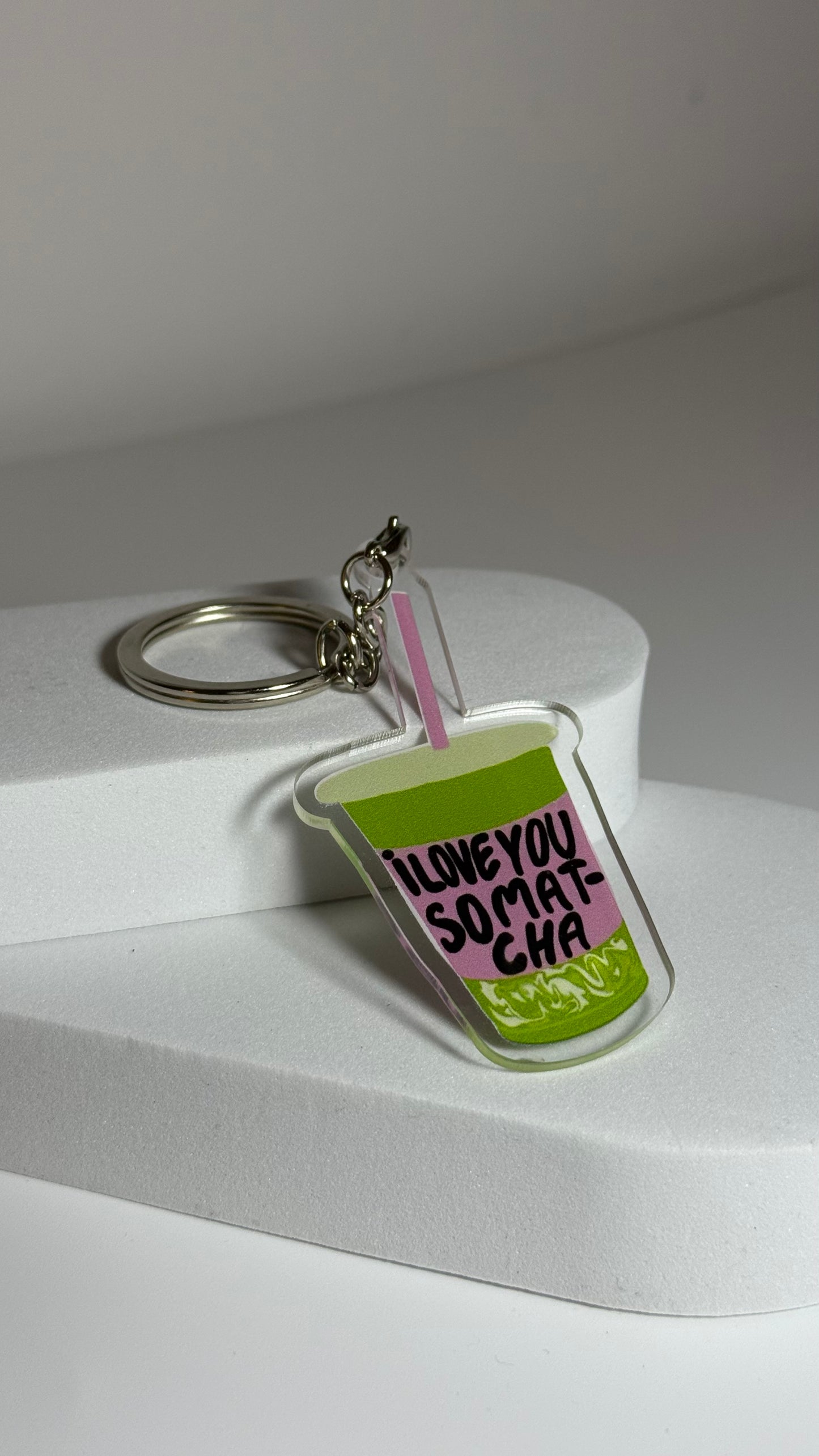 Matcha keychain